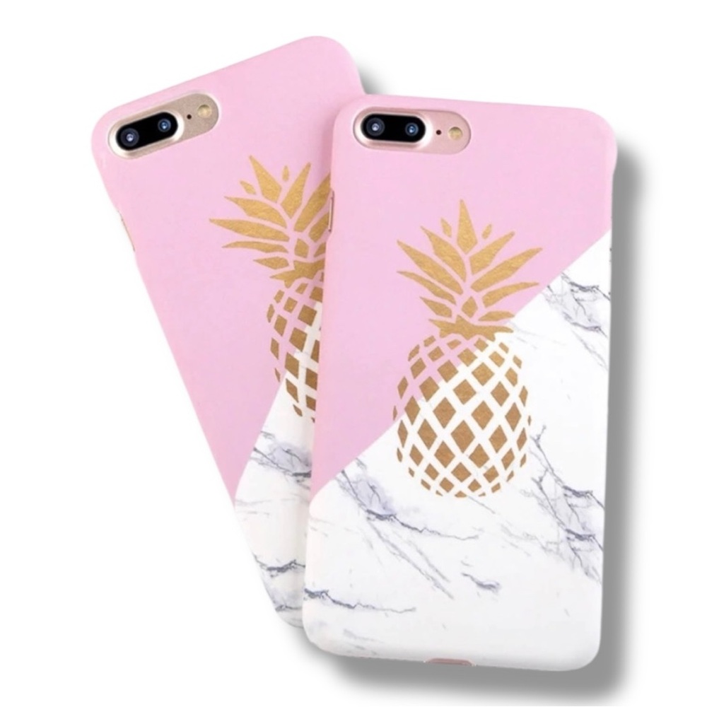 Pineapple Phone Case | iPhone 7 8 Plus Pink Gold